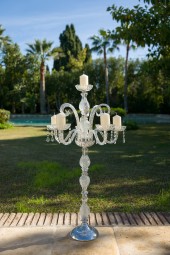 Candelabro Cristal 5 brazos