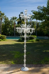 Candelabro cristal N brazos